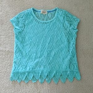 Rewind mint green patterned shirt